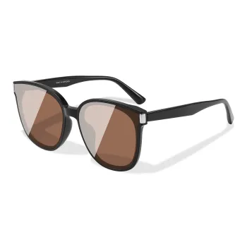 PULAIS TR/Memory Plastic Round Sunglasses Unisex