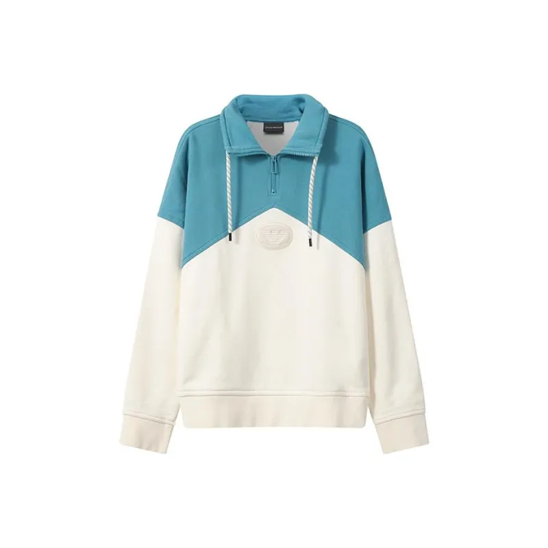EMPORIO ARMANI FW22 Sweatshirt Men's Blue, White & Multicolor-0