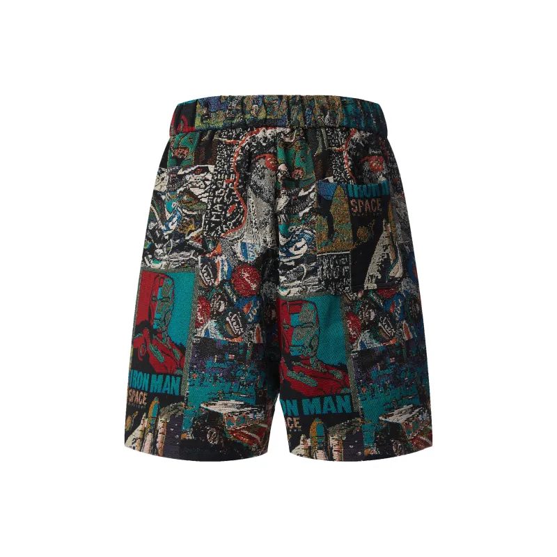 UPZCY Casual Shorts Unisex Sri Lanka Blue-35