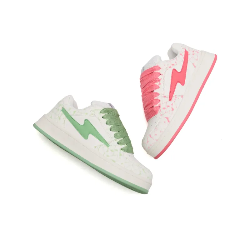 Circle Small Coverage Slip Resistant, Abrasion Resistant, Height Increasing Low Top Skateboard Shoes Unisex-39