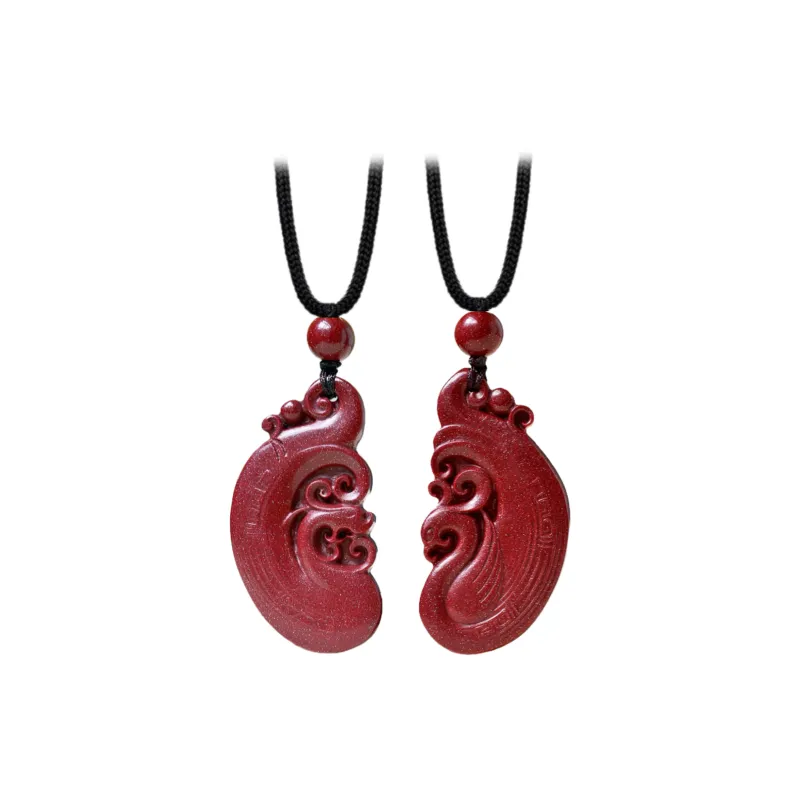 Artisan Lock Heart Jade Necklaces Unisex-5