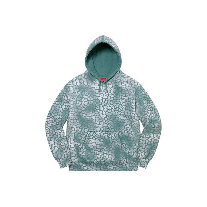 Supreme Bleached Leopard Hooded Sweatshirt-1