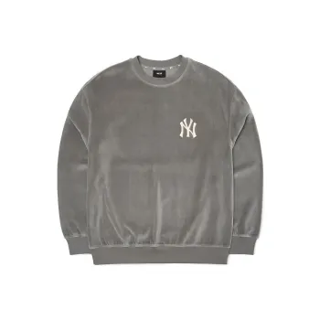 MLB Basic Logo New York Yankees Sweatshirt Unisex Gray