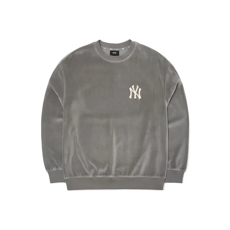 MLB Basic Logo New York Yankees Sweatshirt Unisex Gray-0