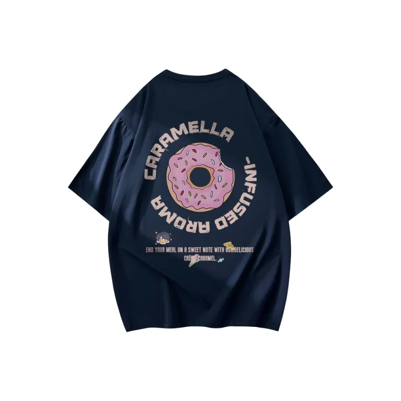Caramella T Shirt Unisex Navy Blue-0