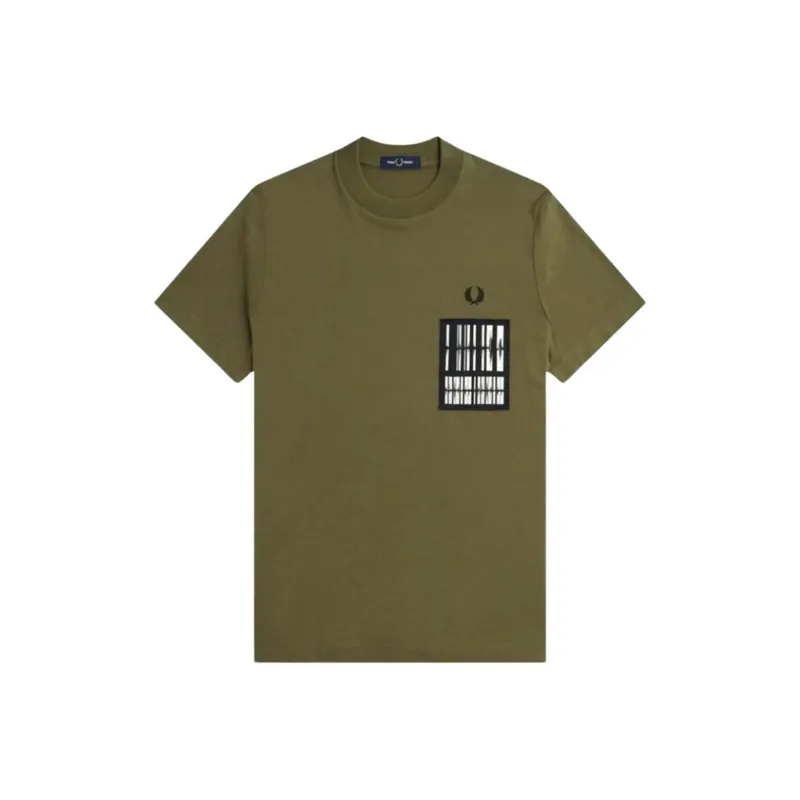 FRED PERRY T Shirts Men Green-0