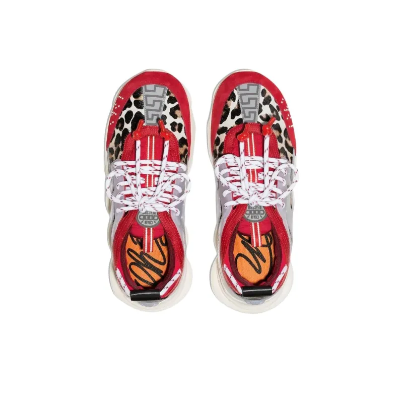 VERSACE Chain Reaction Red Cheeta-2