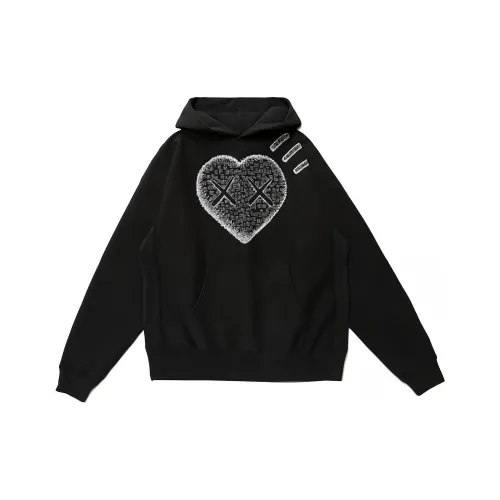 Kaws X HUMAN MADE HUMAN MADE X KAWS Co branded Series Sweatshirts Unisex Black