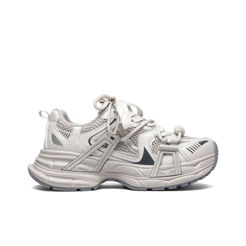 RENBEN Anti Slip And Wear Resistant Height Increasing Low Top Chunky Sneakers Women's-6