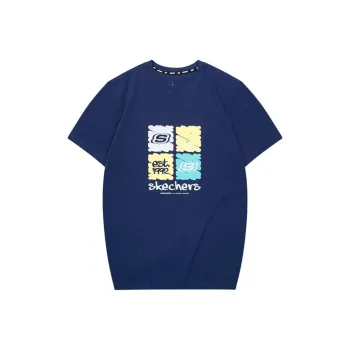 Skechers T Shirt Unisex Medieval Blue