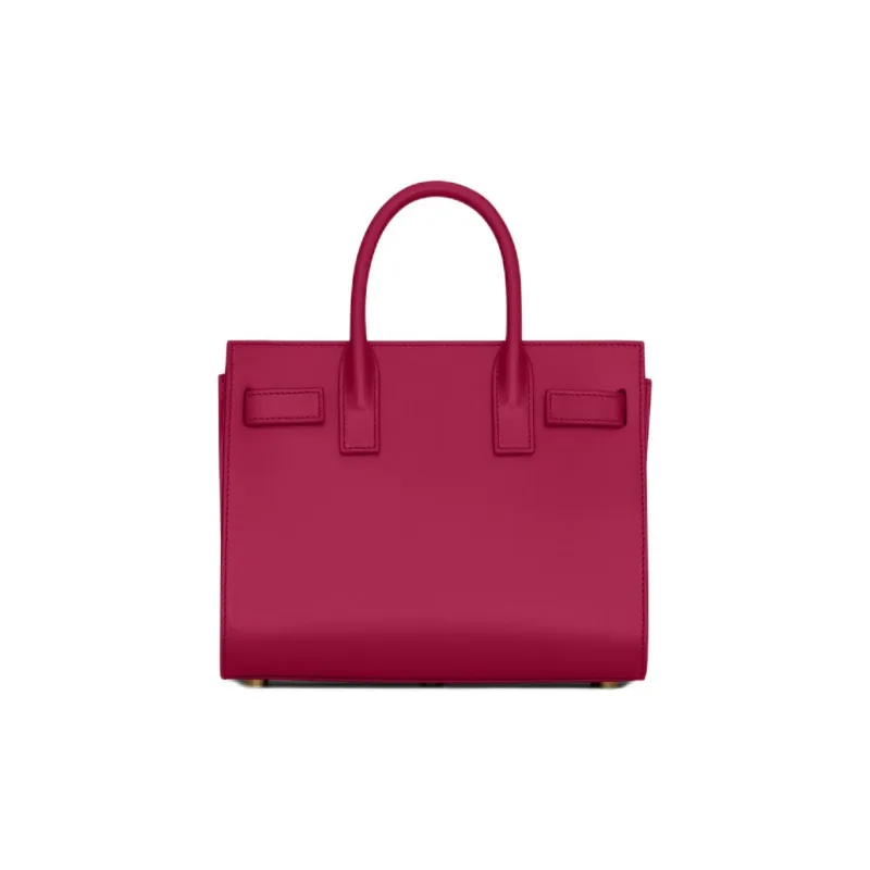 SAINT LAURENT SAC DE JOUR Calfskin Shoulder Bag, Crossbody Bag, Handbag Nano Women's Raspberry Pink-3