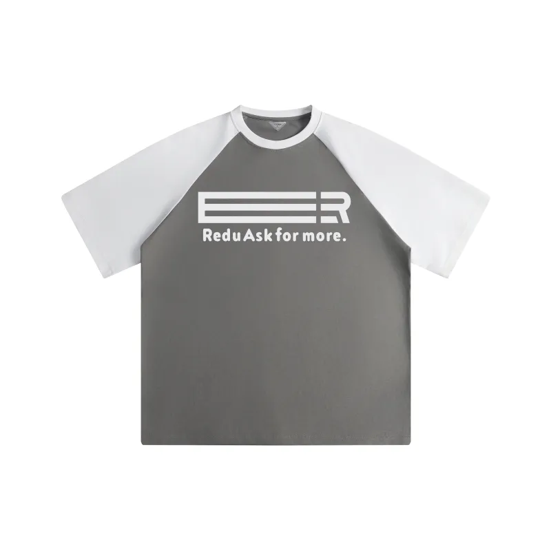 REDU T-Shirt Unisex White & Navy Blue Sleeves-14
