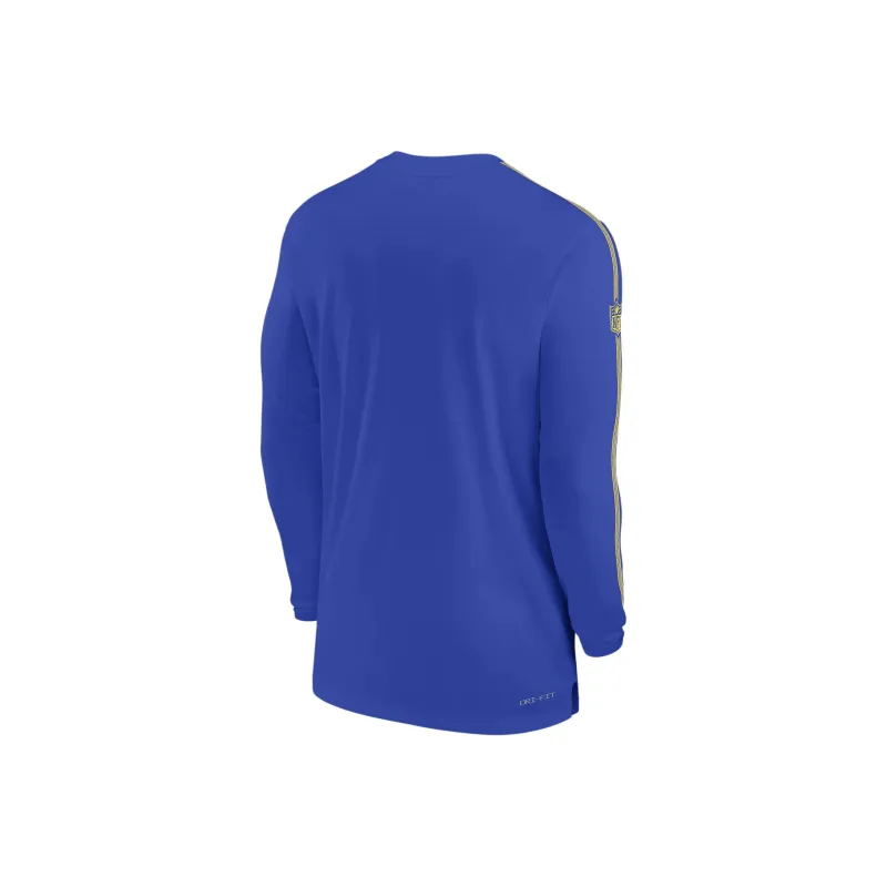Nike Los Angeles Rams Sideline Coach Men's Nike Dri FIT Nfl Long Sleeve Top-1