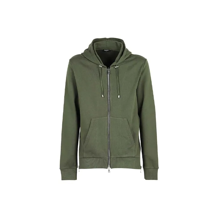 BALMAIN Sweatshirts Men Green-0