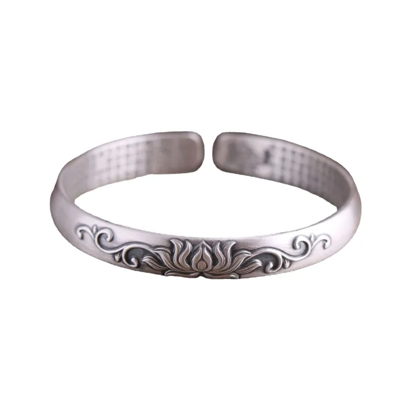 Silver Arashi Sterling Silver Bangle 999 Fine Silver Unisex-0