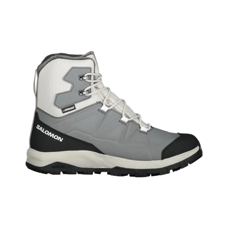 SALOMON OUTFROST THINSULATE Waterproof Thermal Grip High Top Hiking Shoes Women's Gray Black-1
