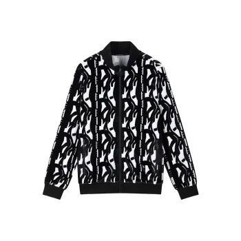 DAVID NAMAN Sweatshirts Men Black White