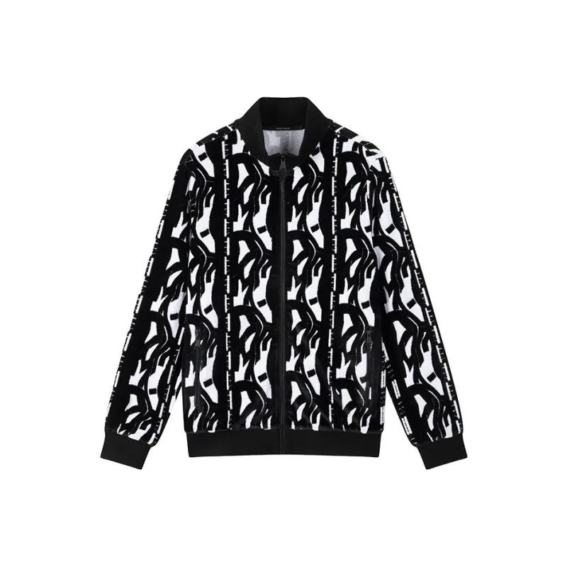 DAVID NAMAN Sweatshirts Men Black White-0