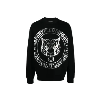 PLEIN SPORT Tiger Logo print Sweatshirt