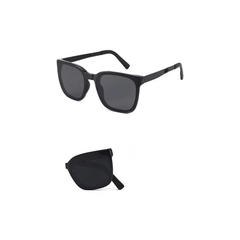 NOME TR/Memory Plastic Metal Square Sunglasses Unisex-1