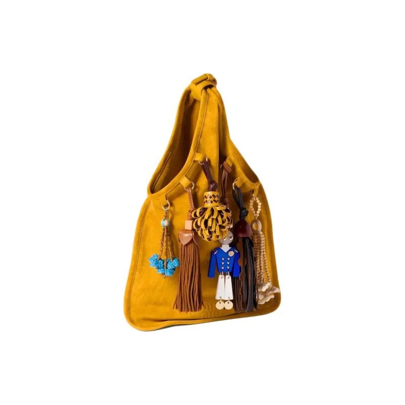 MIU MIU Lambskin Handbag Women's Yellow-2