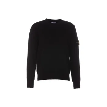 STONE ISLAND Logo Patch Crewneck Jumper