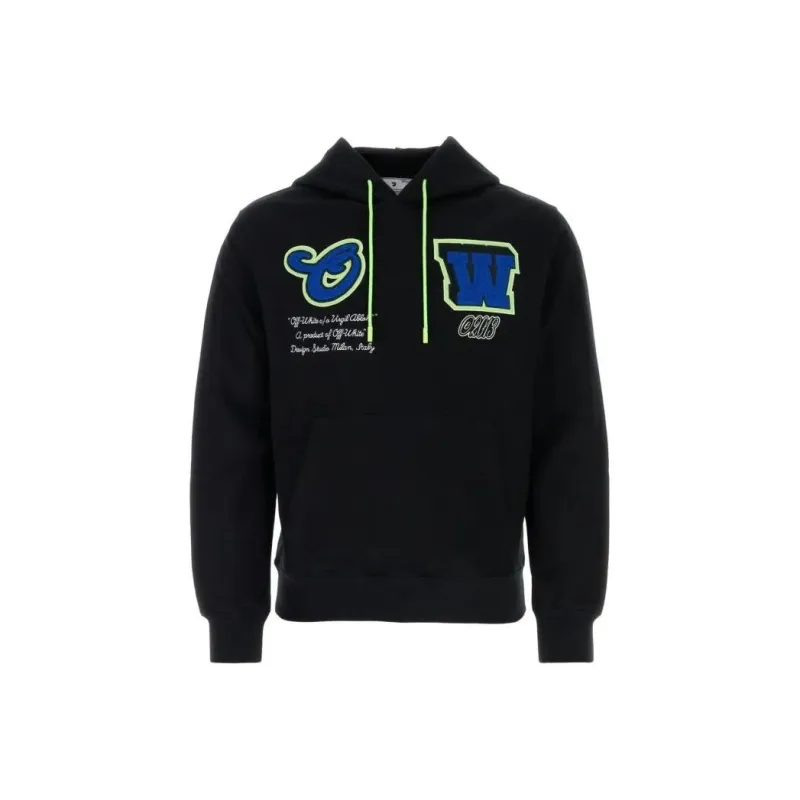 OFF WHITE Varsity Hammer Cotton Hoodie-0