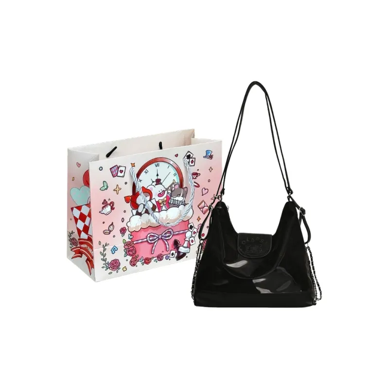 MOM'S HELPER PU Shoulder Bag Women's White/Blue/Pink/Black-12