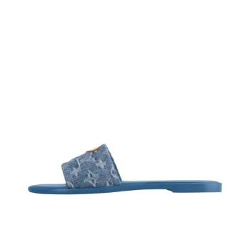 LOUIS VUITTON Lily Slide Slippers Women's Blue