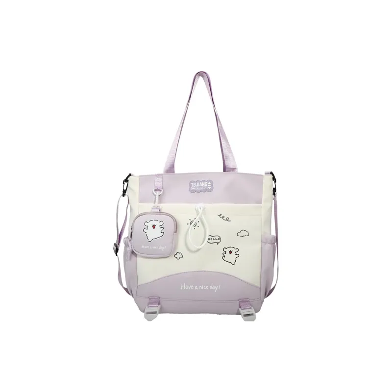 Deli Bear Oxford Tote Bag Shoulder Bag Women's Multicolor-5