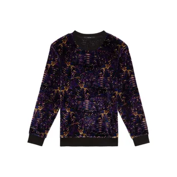 DAVID NAMAN Sweatshirts Men Purple