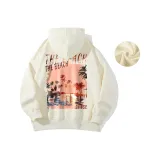 Hooded Apricot Fleece-Lined
