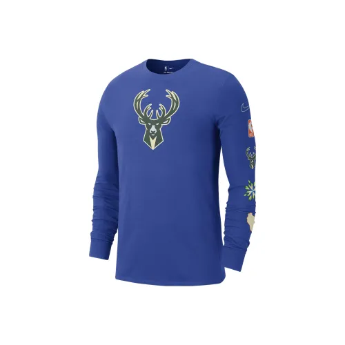 Nike Milwaukee Bucks City Edition Men's Nike Nba Long-Sleeve T-Shirt