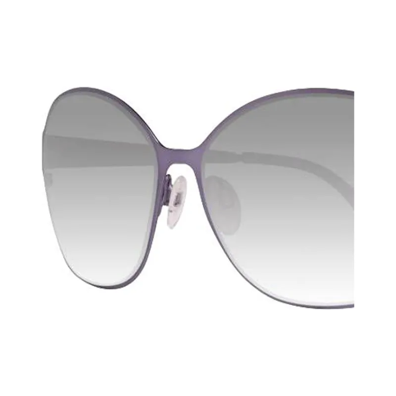 ELLE Irregular Shape Sunglasses Women's Purple-1