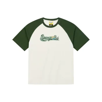 361° x SPONGEBOB SQUAREPANTS T Shirt Unisex Cream White/Pickled Mustard Green