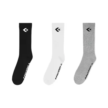 Converse 3 Pack Women's Embroidered Crew Socks