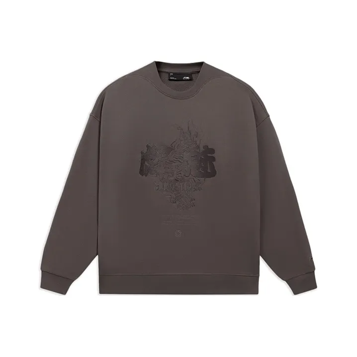 LiNing CF Sweatshirt Unisex Rattan Umber-0