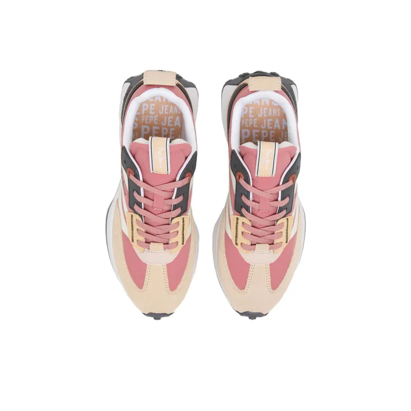 Pepe Jeans Low Top Casual Shoes Women's Beige Pink-1