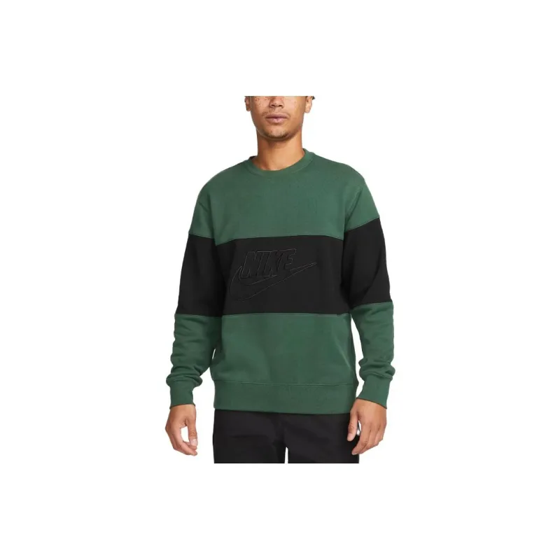 Nike Club Men's French Terry Color-Blocked Crew-0