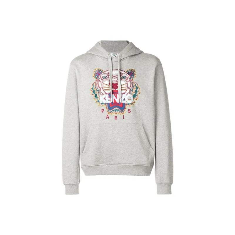KENZO Classic Tiger Head Sweatshirt Men's Light Gray-0