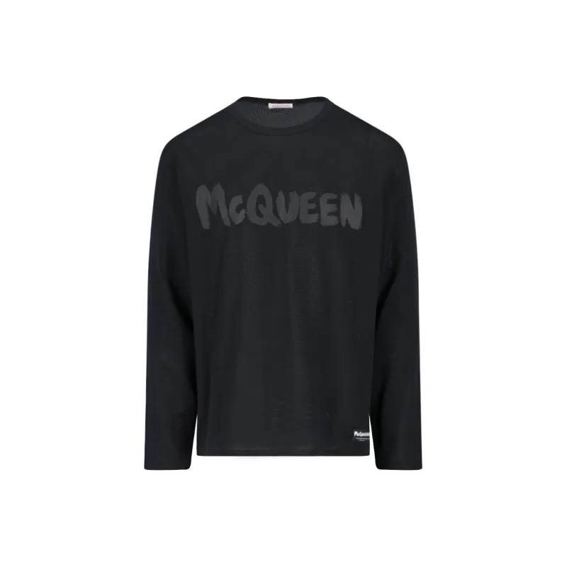 Alexander McQueen Long Sleeved Crewneck T Shirt-0