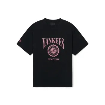 MLB Drop Shoulder Sleeve T Shirt Unisex Black