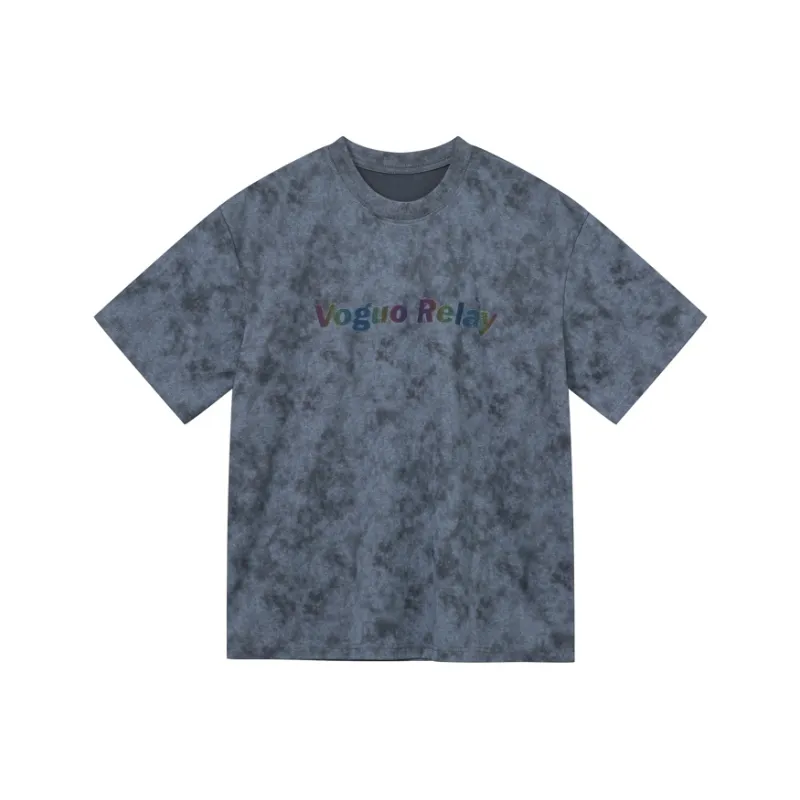 Voguo Relay Couple Set Loose Fit Crew Neck Short Sleeved T Shirts Unisex Black, White, Green-8