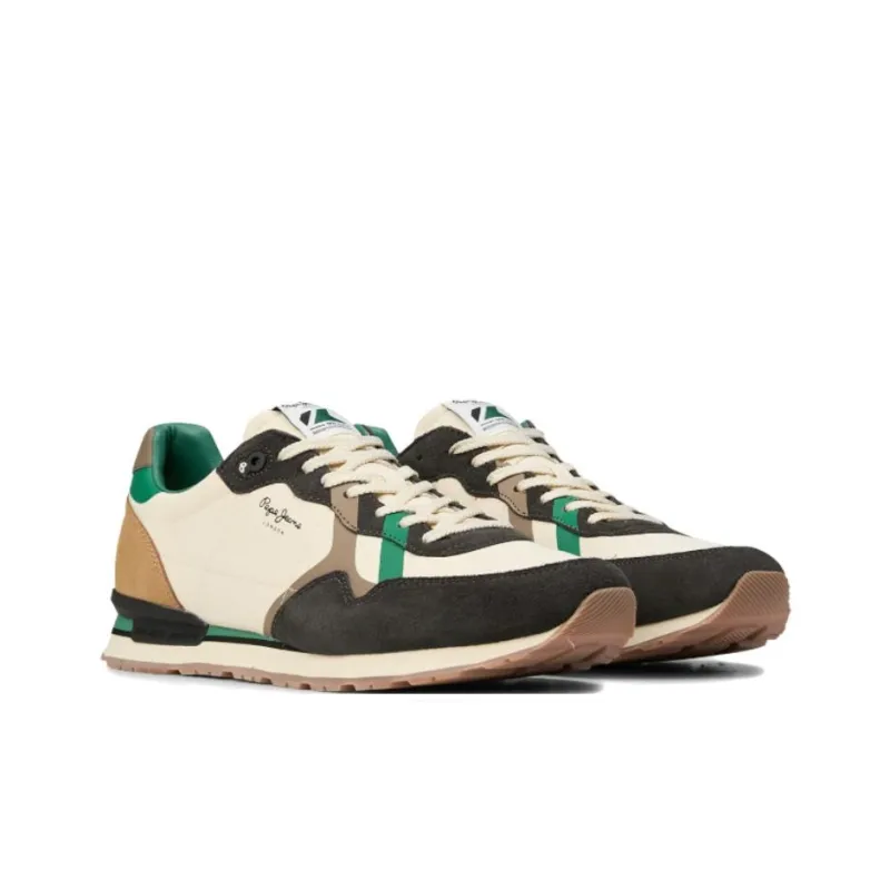 Pepe Jeans Low Top Casual Shoes Men's Beige Black-1