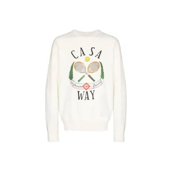 CASABLANCA Castaway Tennis Club Digital Print Raglan