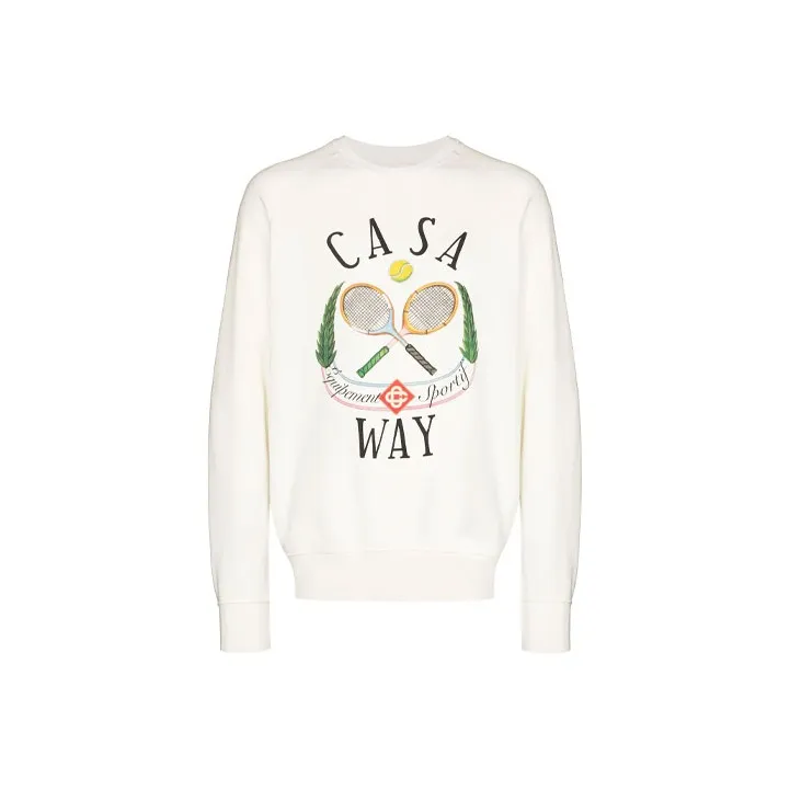 CASABLANCA Castaway Tennis Club Digital Print Raglan-0