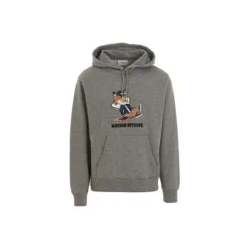 Maison Kitsune Logo print Cotton Hoodie