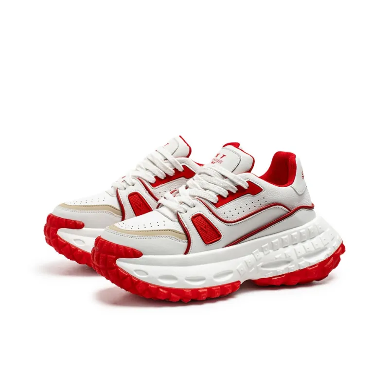 JANECO Anti Slip And Wear Resistant Breathable Low Top Chunky Sneakers Men's-9