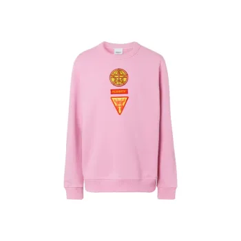 Burberry Sweatshirts Men Bubble Gum Pink Red