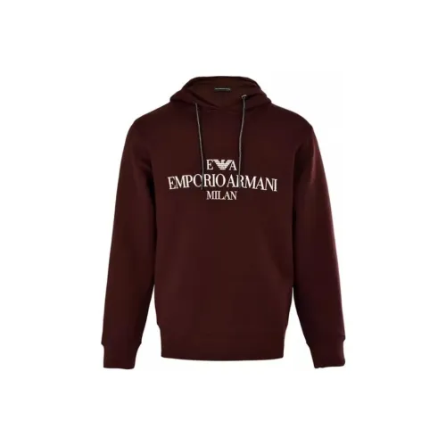 EMPORIO ARMANI Sweatshirts Men Brown Red